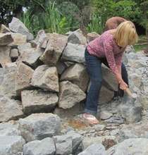 Sharon literally between a rock and a hard place