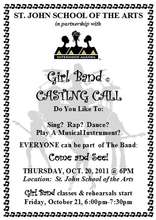 Girl Band Flyer