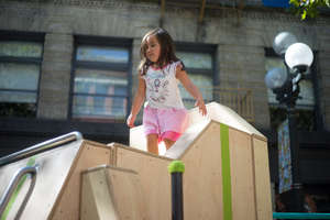 Atop the SDF play structure