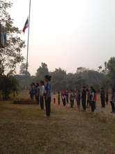 The last flag ceremony for the school year!