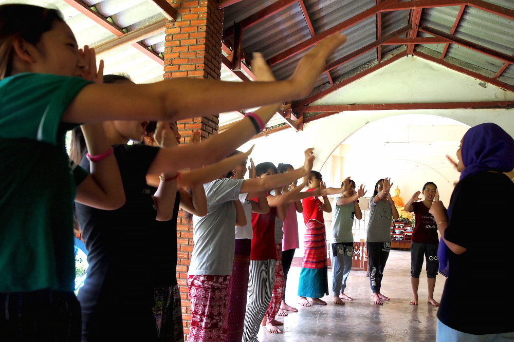 One Visitor Organises a Self-Defence Workshop