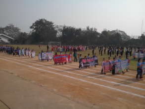 Sports Day Parade at Mae Sai Stadium