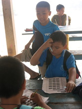 each student had a workbook based on his/her level
