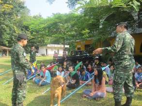 Soldiers Demonstrate Canine Training