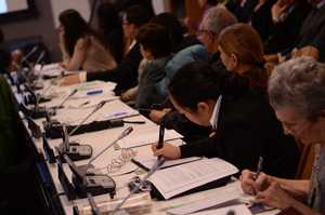 At the Brain Education conference in the UN
