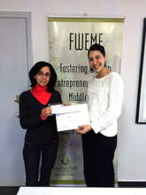 Entrepreneurs Roula with TYO's Nadine.