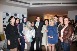 WEL women at Ambassador Fletcher's home