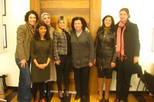 The Cherie Blair Foundation team pays a visit