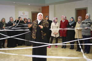 The women join activities for Int'l Women's Day!