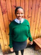 One of our seniors in her last year of high school