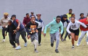 Having fun and racing to glory at our youth centre