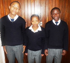 Very proud boys in their school uniform!