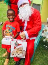 First time meeting Santa...now going into Grade R!