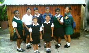The girls ready for a new year of school!