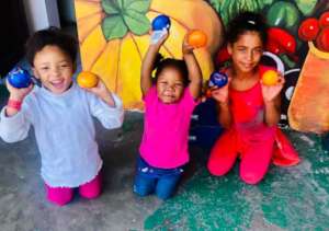 Happy faces on some of our youngest children!