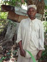 Beekeeper with hives