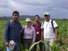 Antonio and Staff in agroforestry field, Guatemala