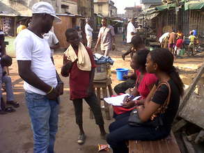 Ayo and Ifeoma on outreach