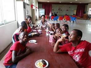 Mark and his siblings at Pinefield Schools