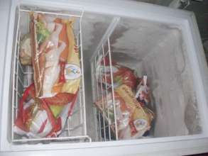 The deep freezer purchased for Maria's minimarket