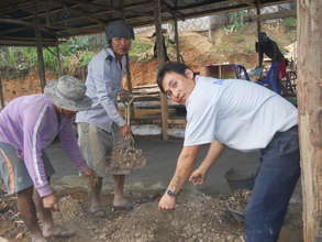 Working on the floor