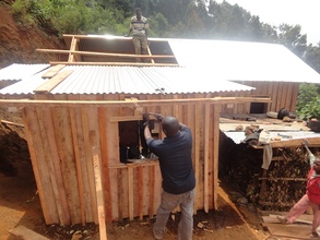 The new house under construction