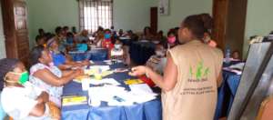 entrepreneurship training session with women