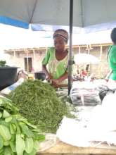 Joan an IDP program beneficiary in the market