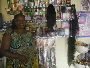 Beneficiary expanding her saloon Business