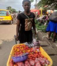 solange in the market retailing her goods