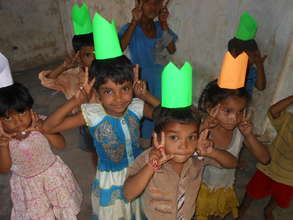 Children playing at the community care centre