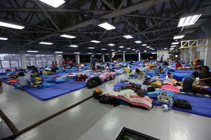 Flood shelter at Rajamangala Stadium