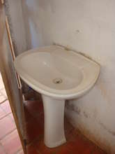 And the only sink has no taps!