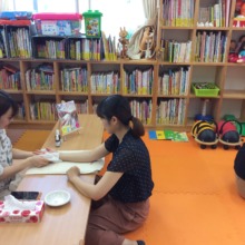 Mother Relaxing with Hand Massage