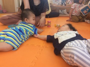 Babies' Heart-Warming Interaction