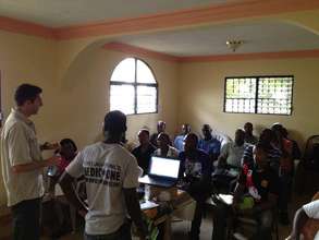 Haitian EMT Instructor Pierre and Mr Eric teaching