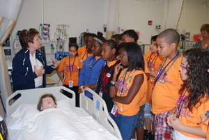 thinc students at the nursing lab