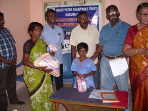 A target Child receving the nutrition food