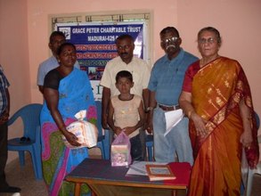 A target Child receving the nutrition food