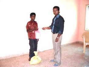 A target child receiving the Nutritious food
