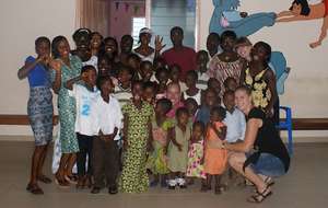 Kids and staff