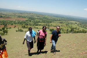 Philippe, Sarah & some of the girls at Mt. Pirrar