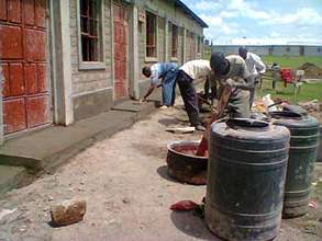 Completing the dining hall
