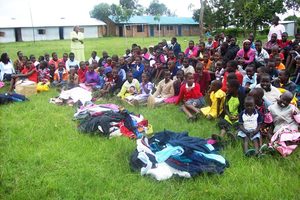 104 sweaters and some books for the children