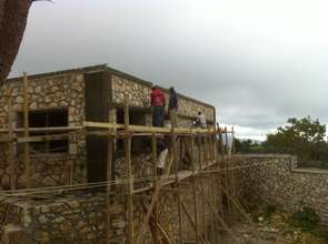 The cistern that will be underneath our school.