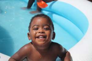 Look at me!  I'm in the water!