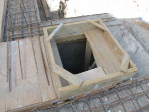 Opening of the cistern