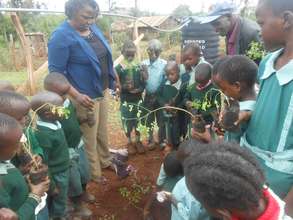 Children receiving training