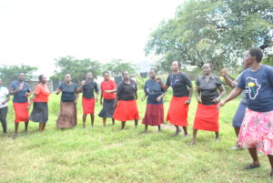 women celebrating at moringa meeting