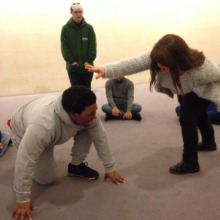 Theatre show rehearsals